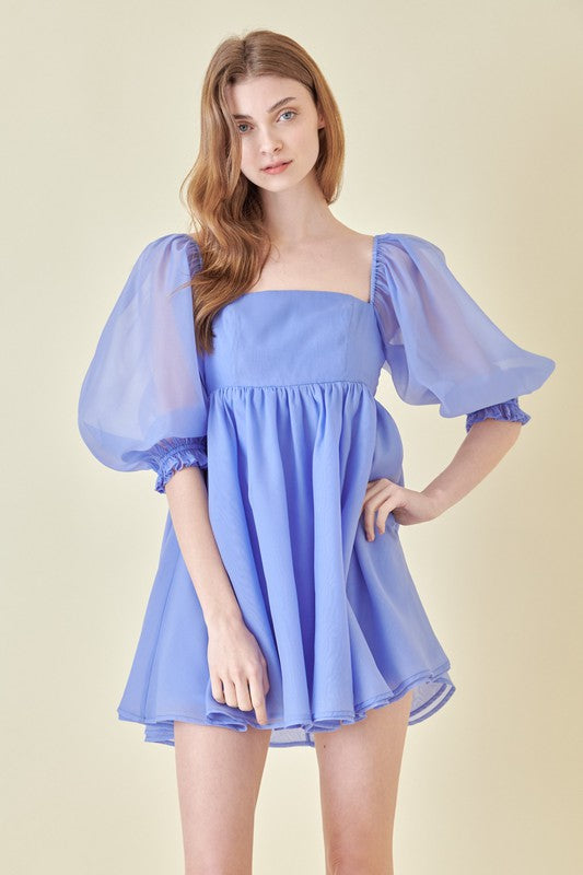 Lilia Babydoll Mini Dress