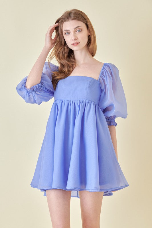 Lilia Babydoll Mini Dress