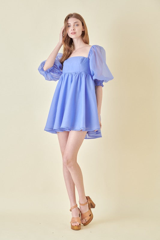 Lilia Babydoll Mini Dress