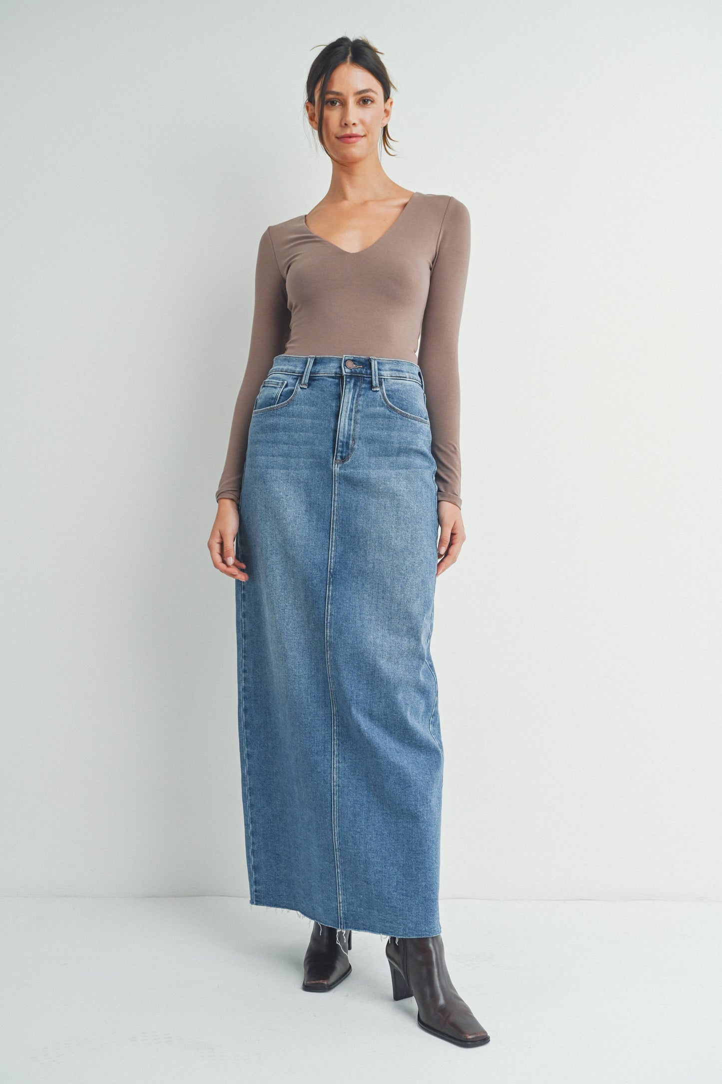 Maxi Denim Skirt