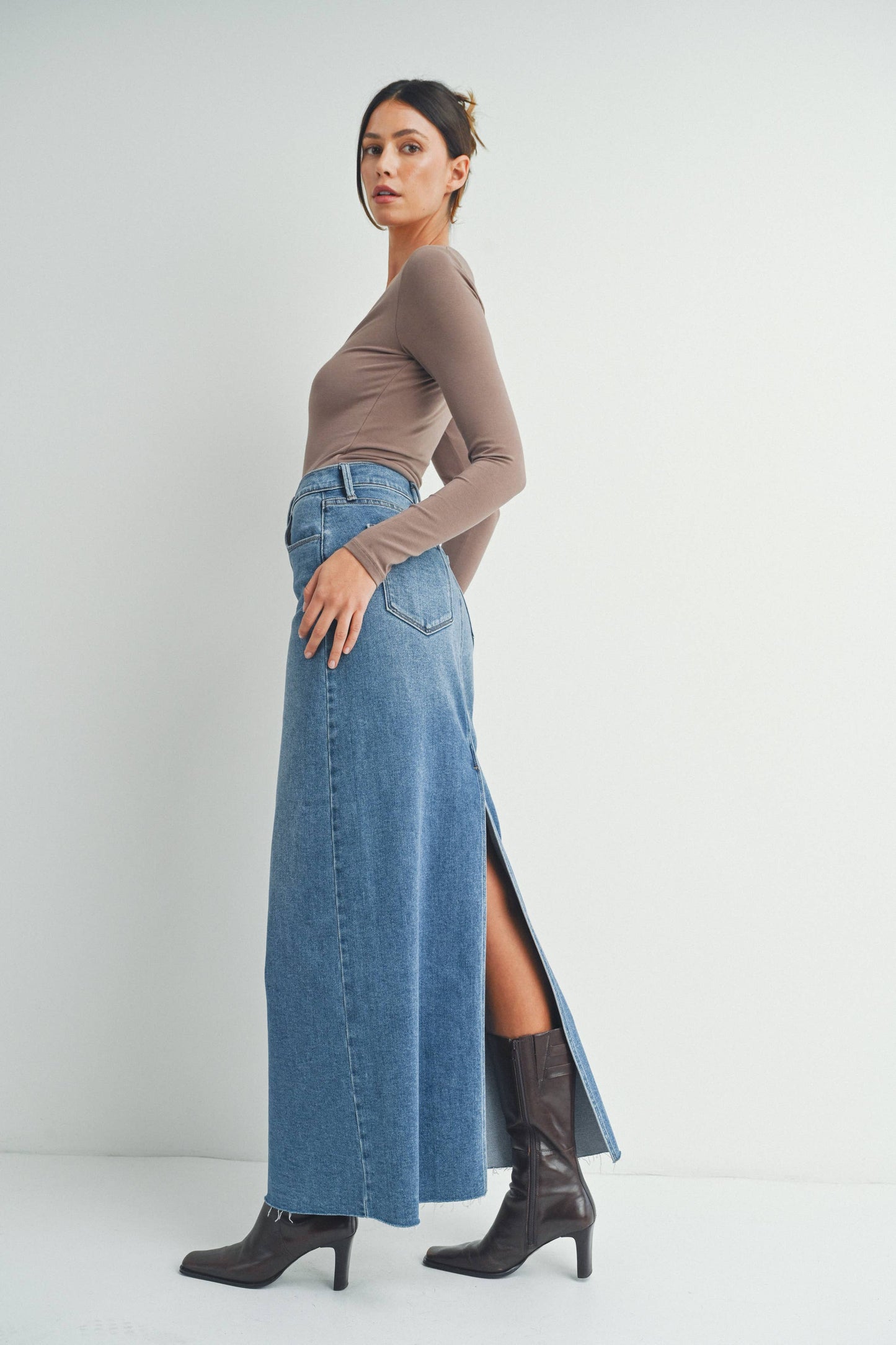 Maxi Denim Skirt