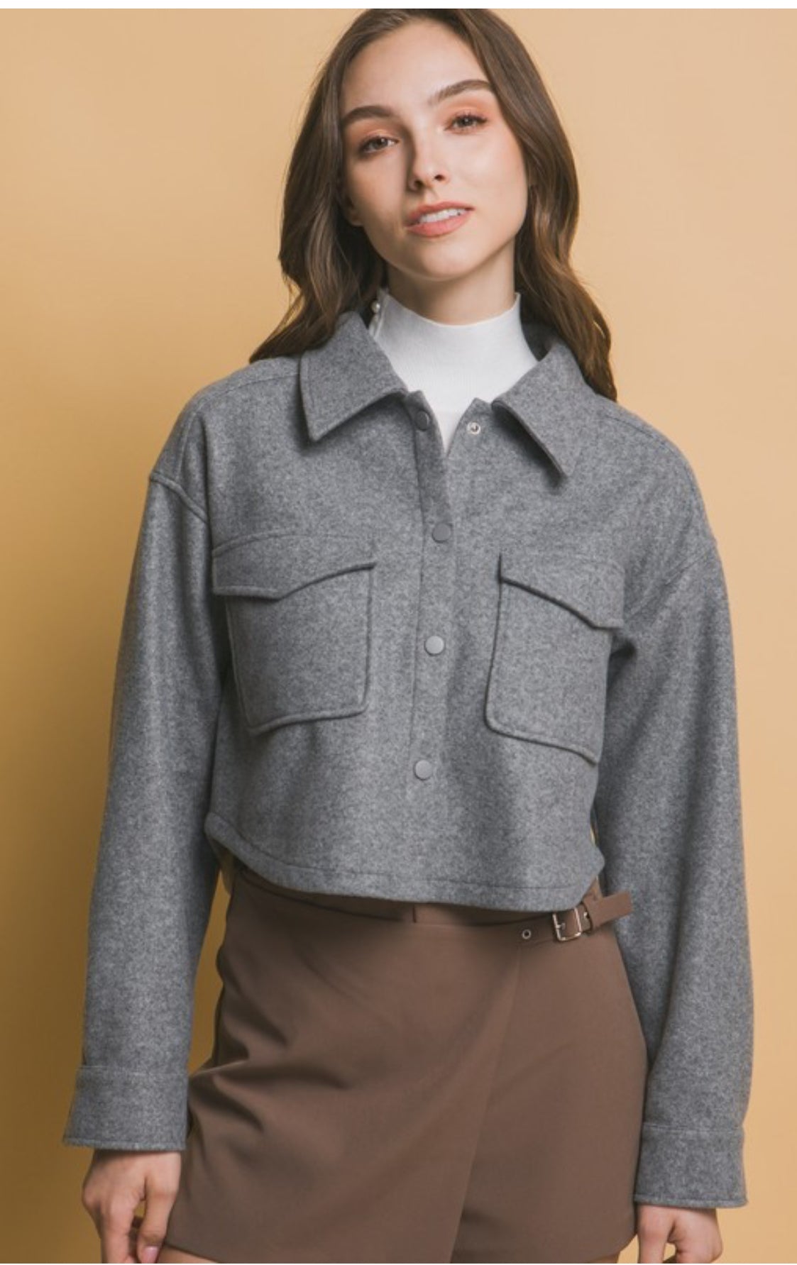 Cynthia Fleece cropped jacket