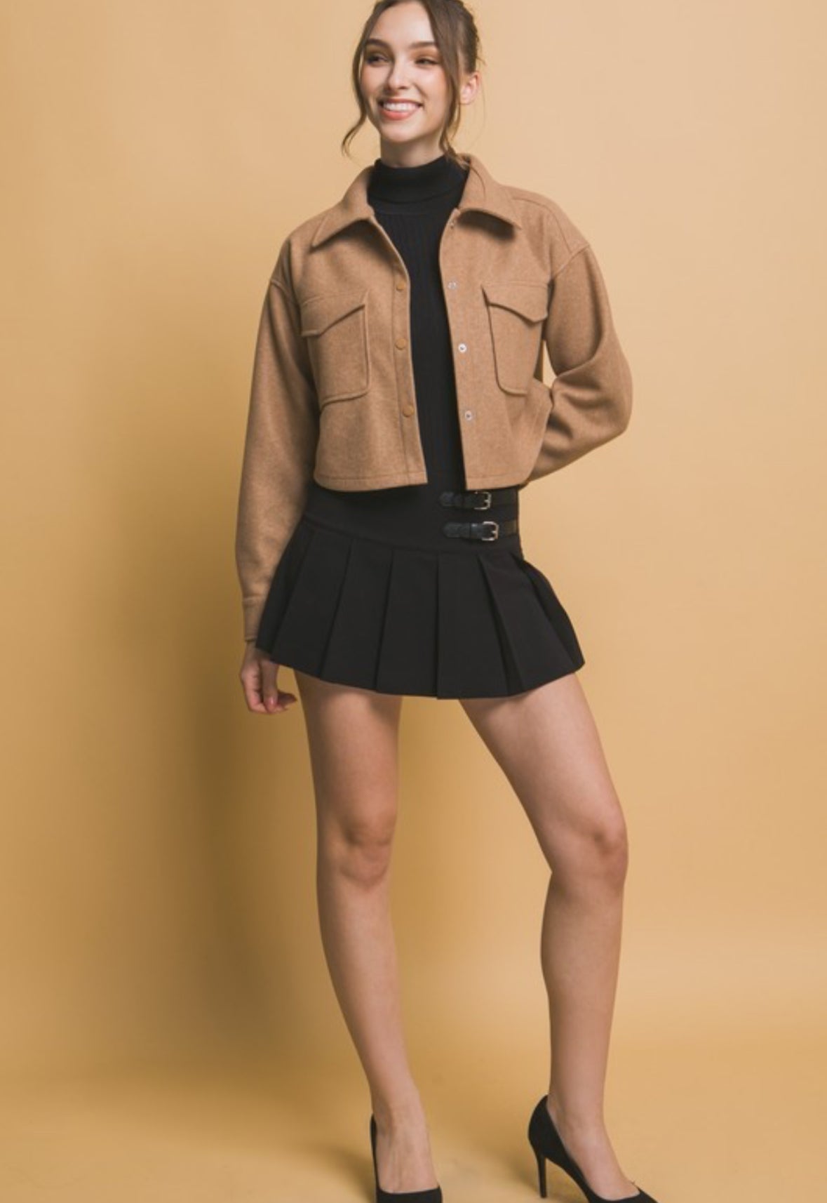 Cynthia Fleece cropped jacket