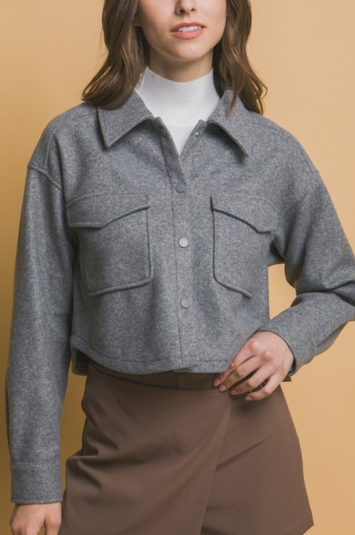 Cynthia Fleece cropped jacket