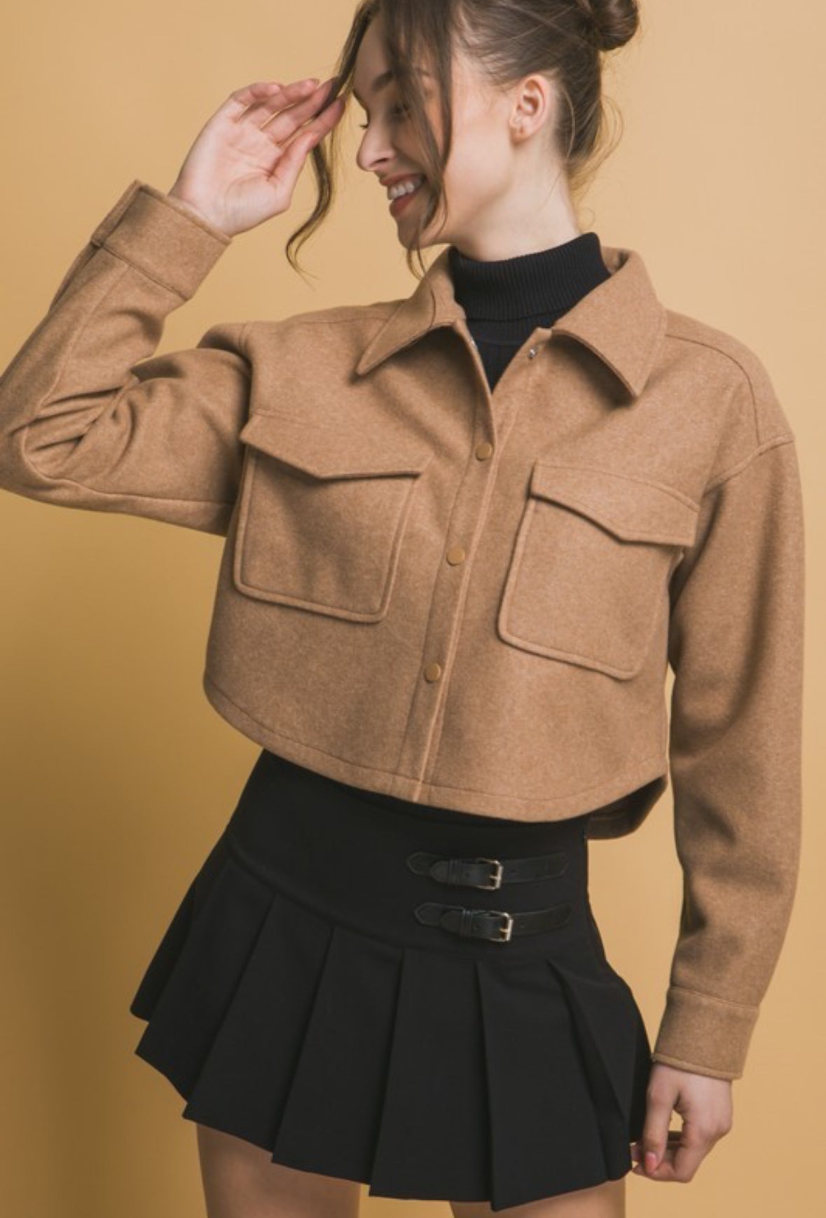 Cynthia Fleece cropped jacket