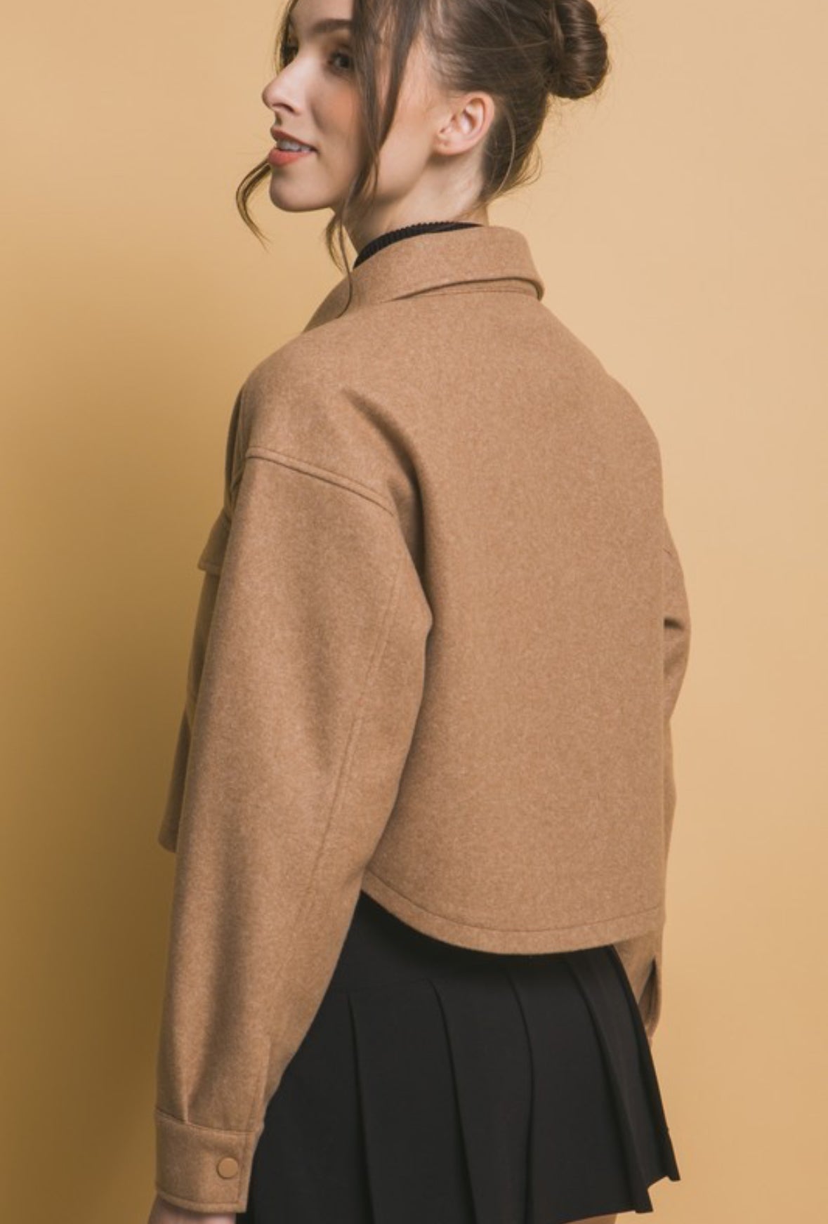 Cynthia Fleece cropped jacket