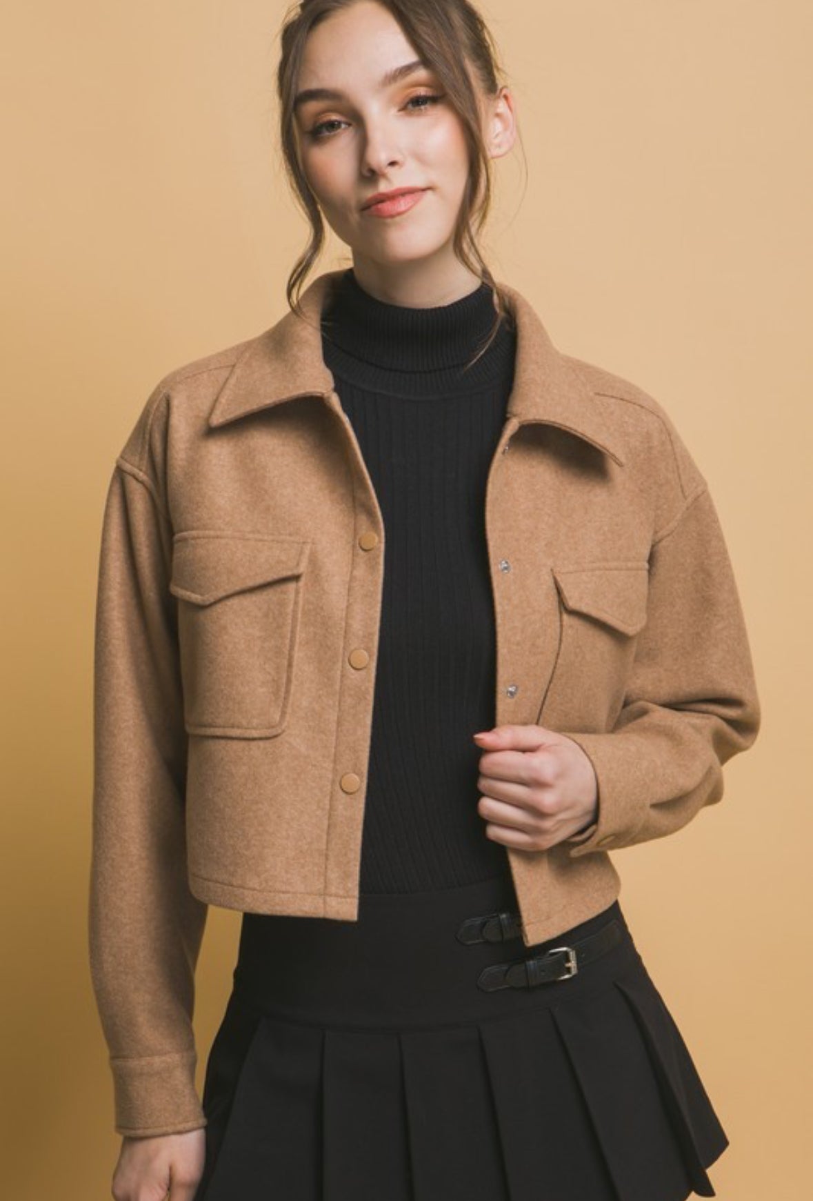 Cynthia Fleece cropped jacket