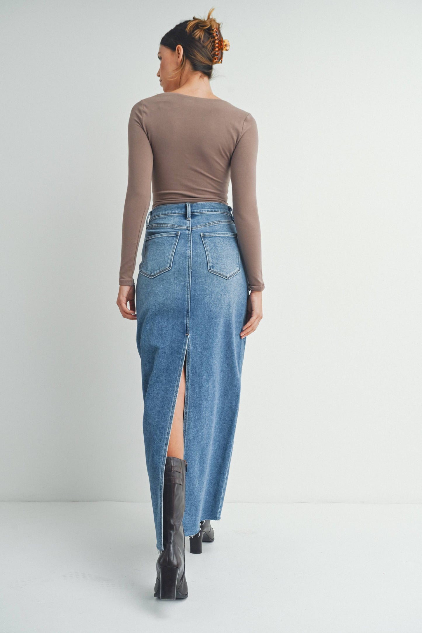 Maxi Denim Skirt