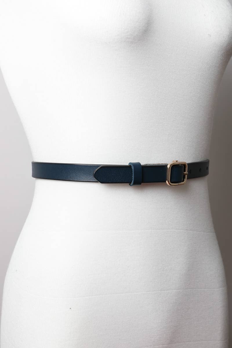 Classic Skinny Leather Belt